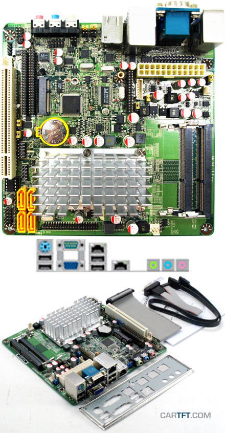 Jetway NC9C-550-LF (Intel Pineview-M)